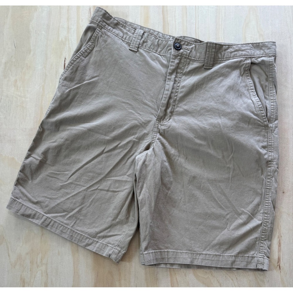 Magellan Outdoors Khaki Chino Shorts Mens 34W Stretch Cotton Gorpcore Casual